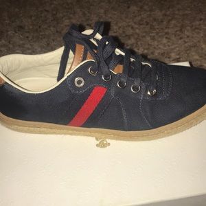 Little Boy Gucci Canvas Sneakers
